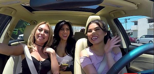  SCAM ANGELS - Pornstars Cindy Starfall and Kat Dior go for blackmail threeway